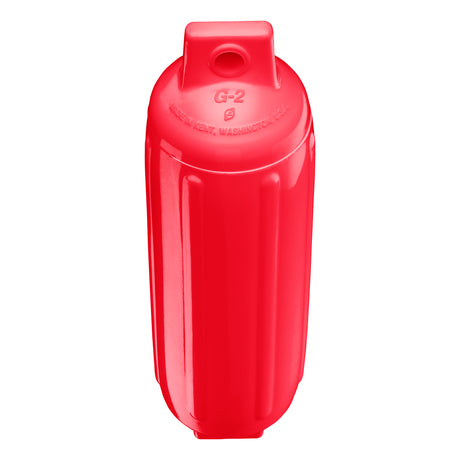 Red boat fender, Polyform G-2 angled shot