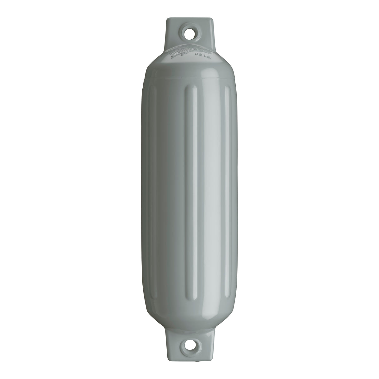 Grey boat fender, Polyform G-2 