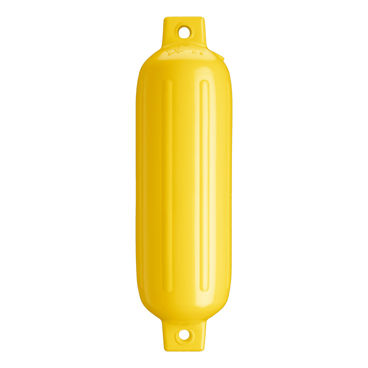 Yellow boat fender, Polyform G-3 