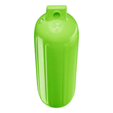 Lime boat fender, Polyform G-4 angled shot