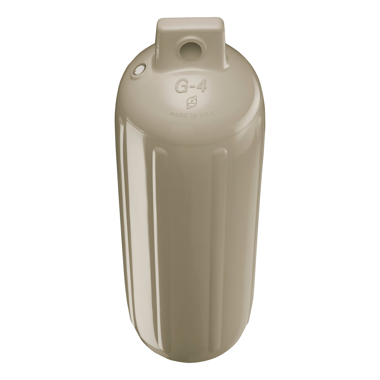 Sand boat fender, Polyform G-4 angled shot