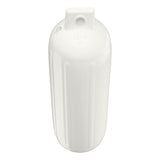 White boat fender, Polyform G-4 angled shot