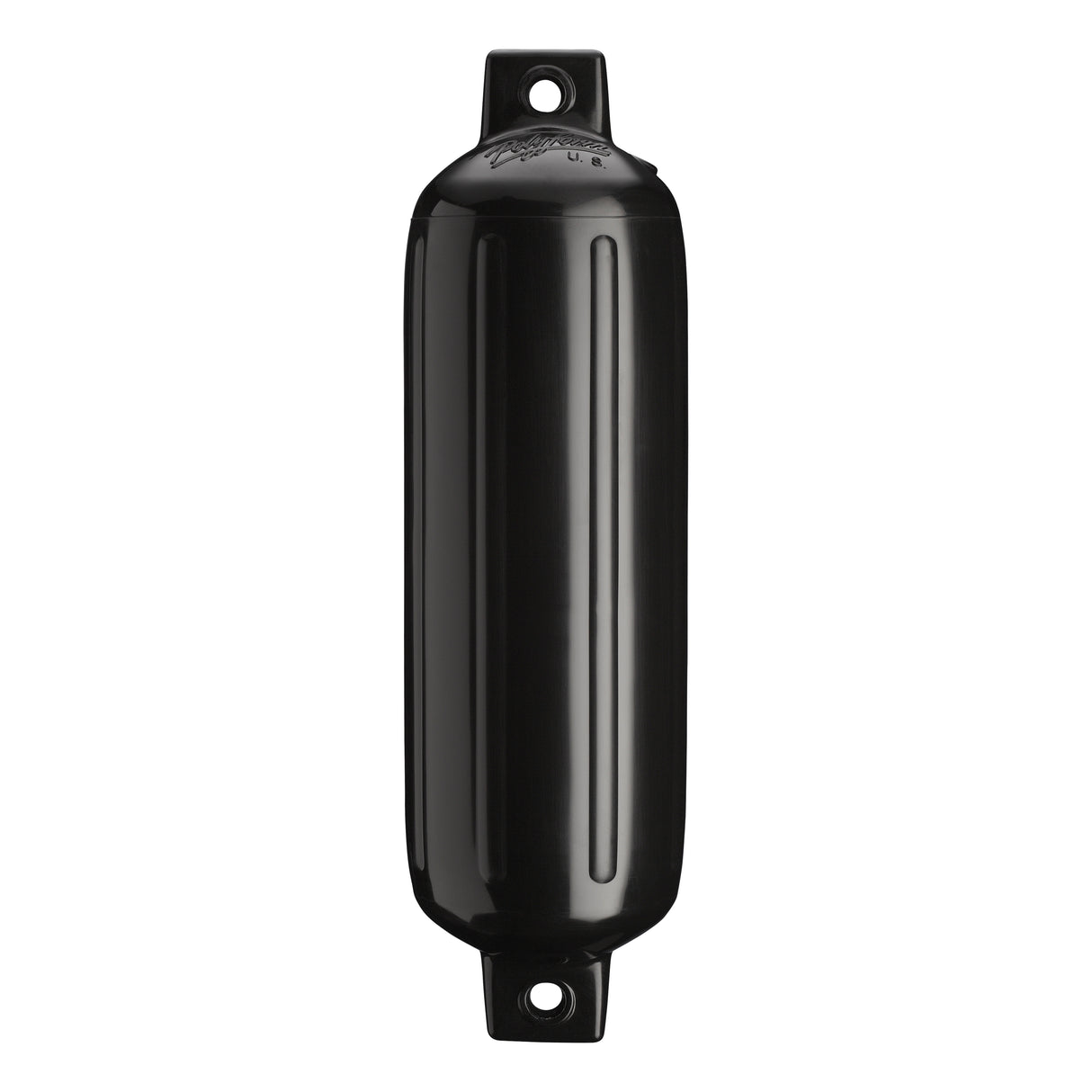 Black boat fender, Polyform G-4 