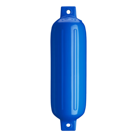 Blue boat fender, Polyform G-4 