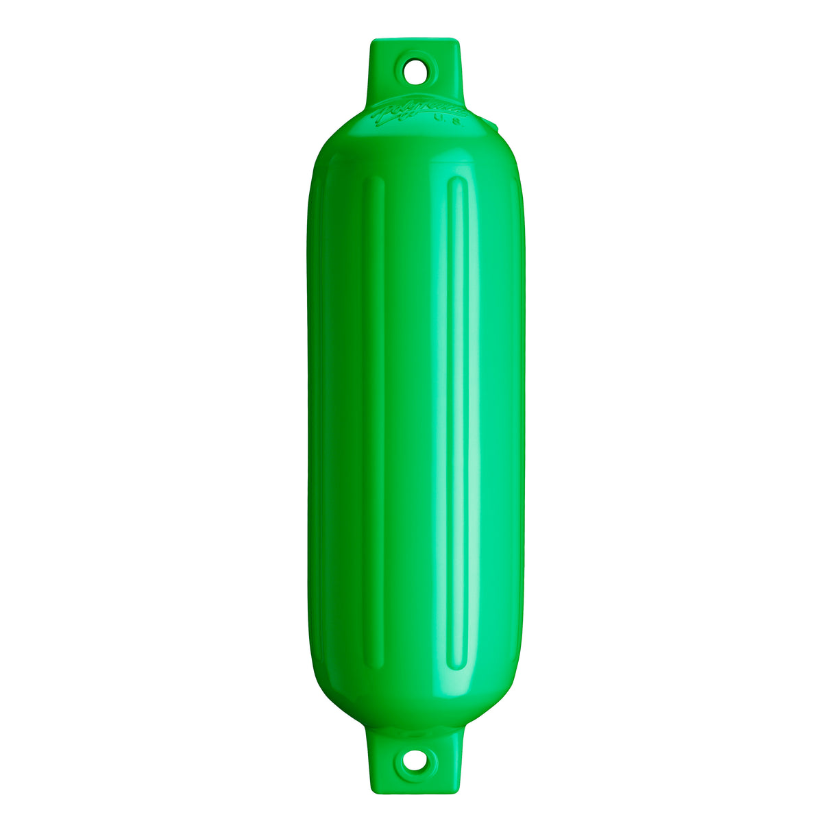 Green boat fender, Polyform G-4 