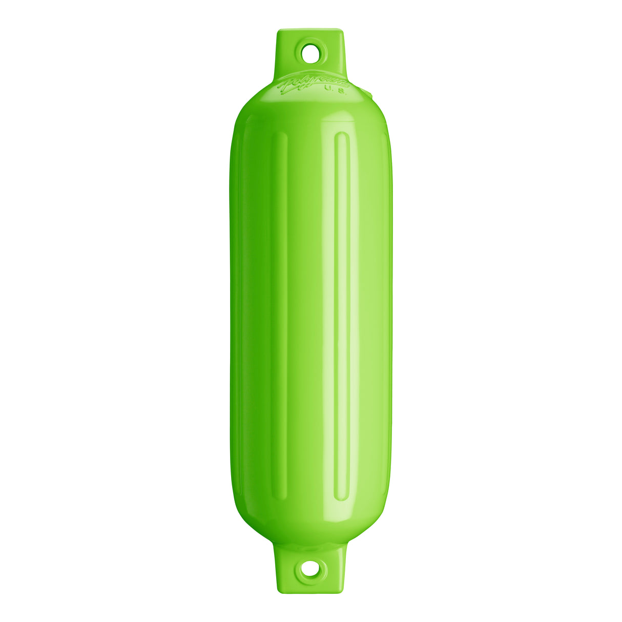 Lime boat fender, Polyform G-4 