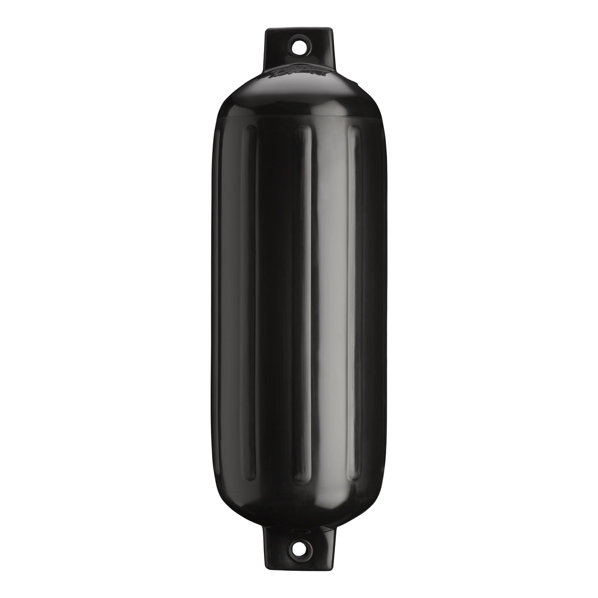 Black boat fender, Polyform G-5 
