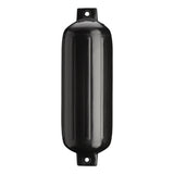 Black boat fender, Polyform G-5 