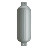 Grey boat fender, Polyform G-5 