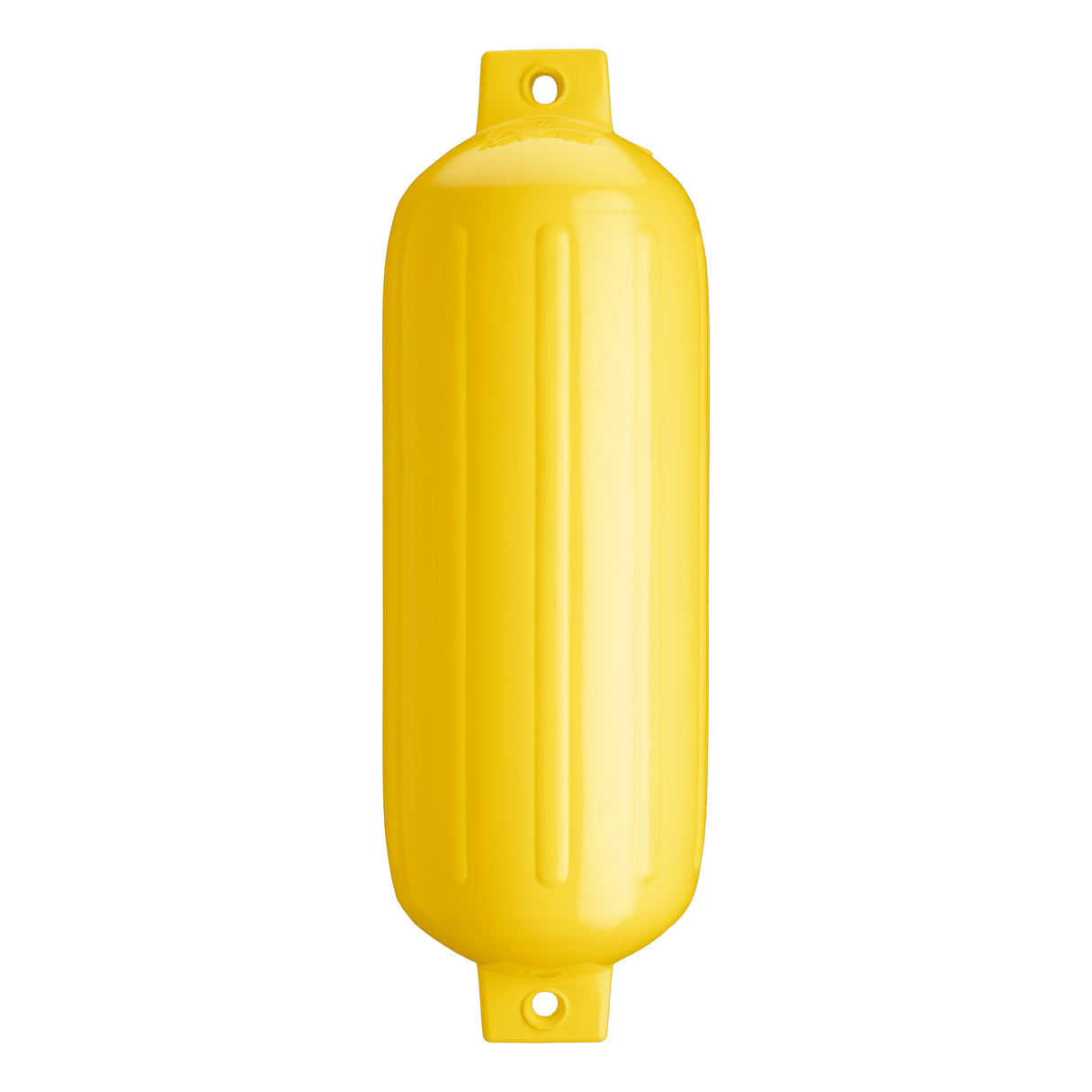 Yellow boat fender, Polyform G-5 