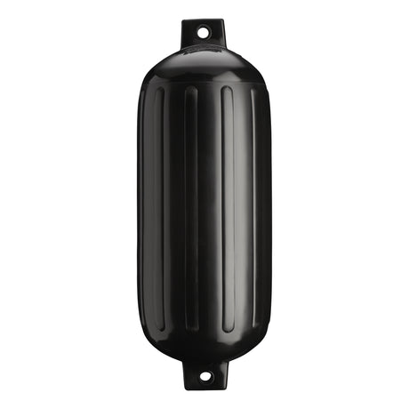 Black boat fender, Polyform G-6 