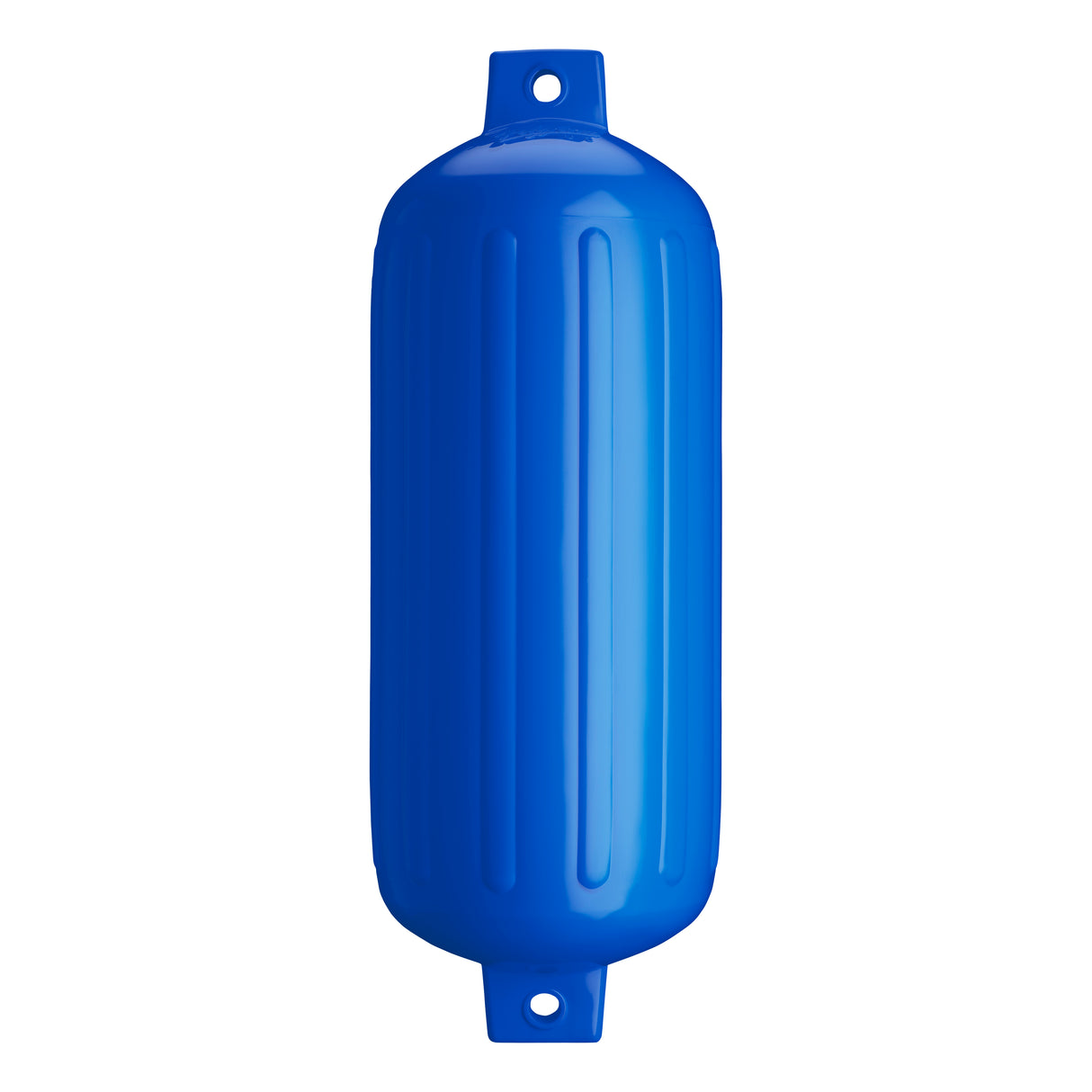 Blue boat fender, Polyform G-6 