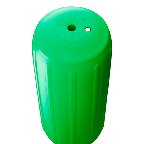 Green hole through center boat fender, Polyform HTM-2 angled shot