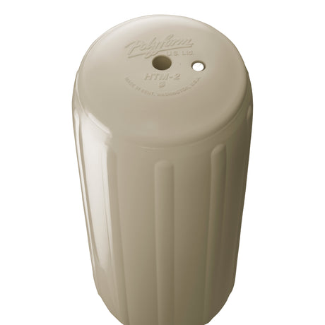 Sand hole through center boat fender, Polyform HTM-2 angled shot