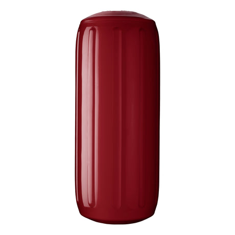 Burgundy hole through center boat fender, Polyform HTM-2 