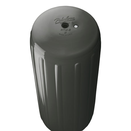 Graphite hole through center boat fender, Polyform HTM-3 angled shot