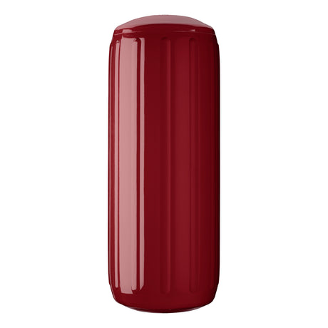 Burgundy hole through center boat fender, Polyform HTM-3 