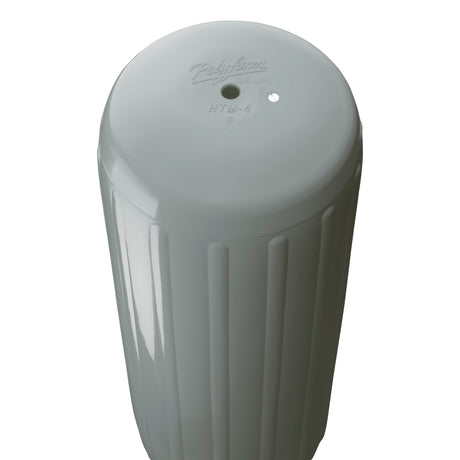 Grey hole through center boat fender, Polyform HTM-4 angled shot