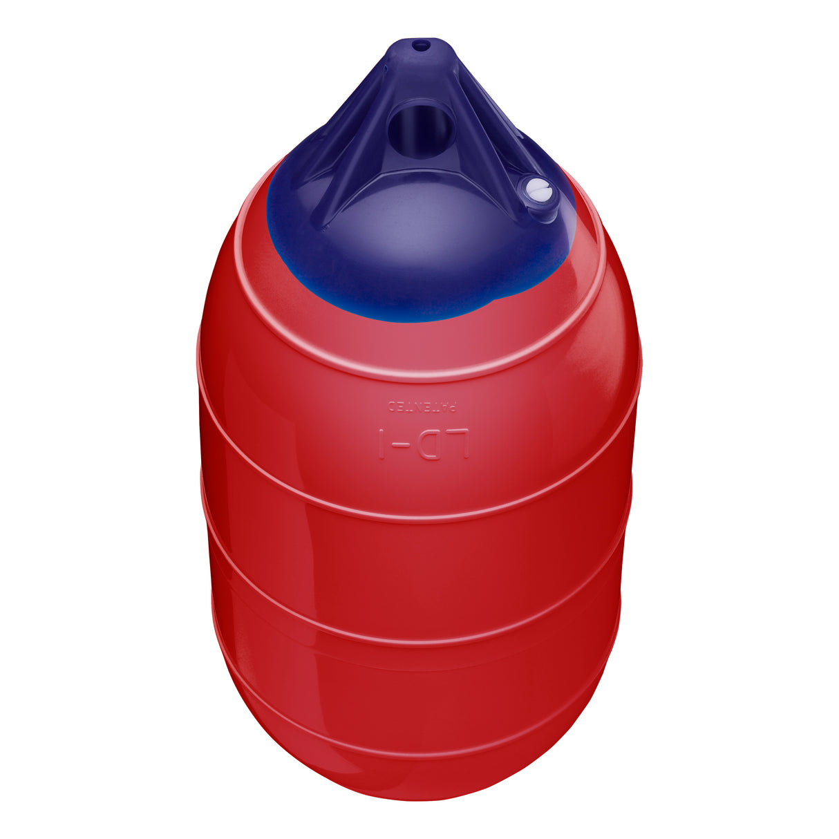 Classic Red inflatable low drag buoy, Polyform LD-1 angled shot