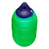 Green inflatable low drag buoy, Polyform LD-1 angled shot