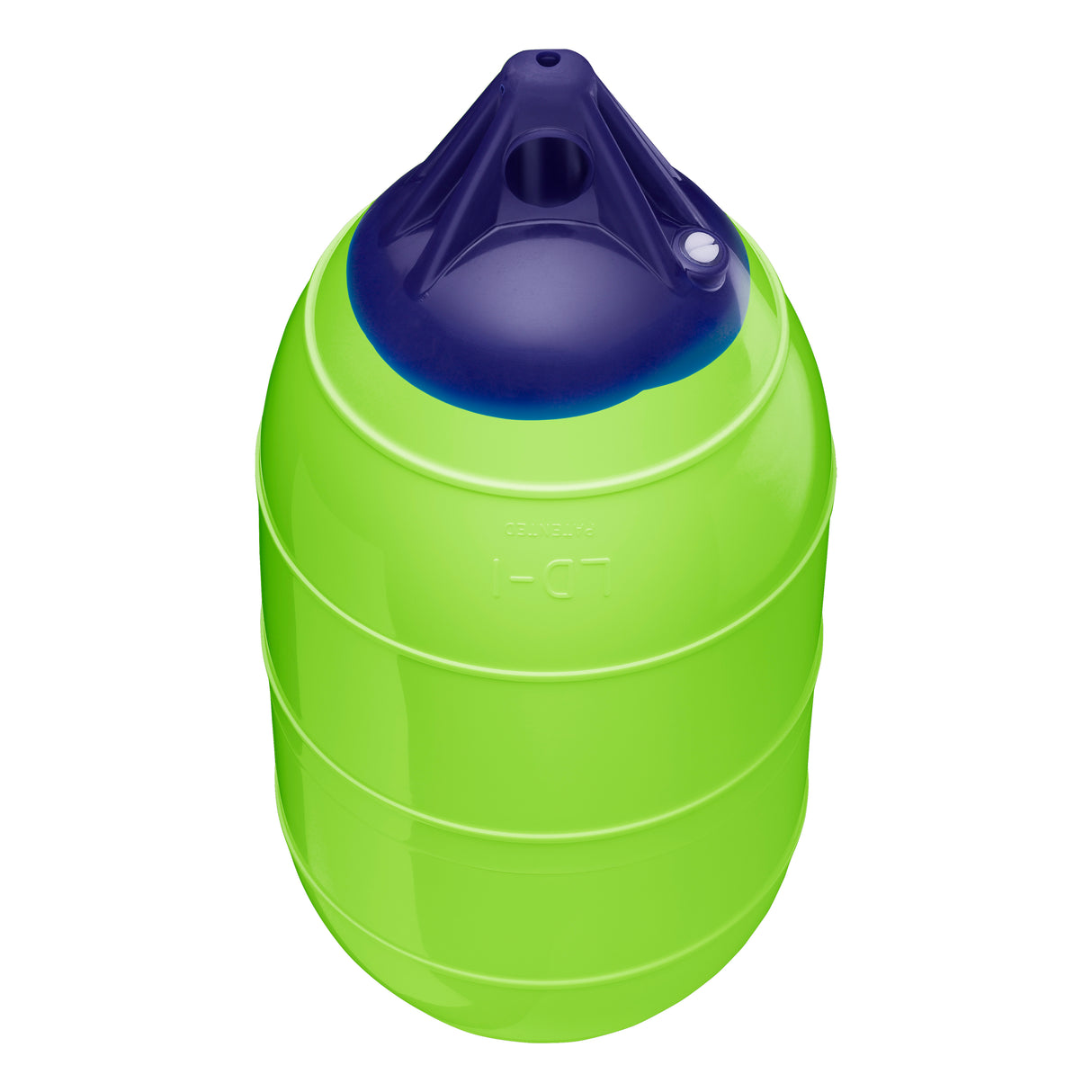 Lime inflatable low drag buoy, Polyform LD-1 angled shot