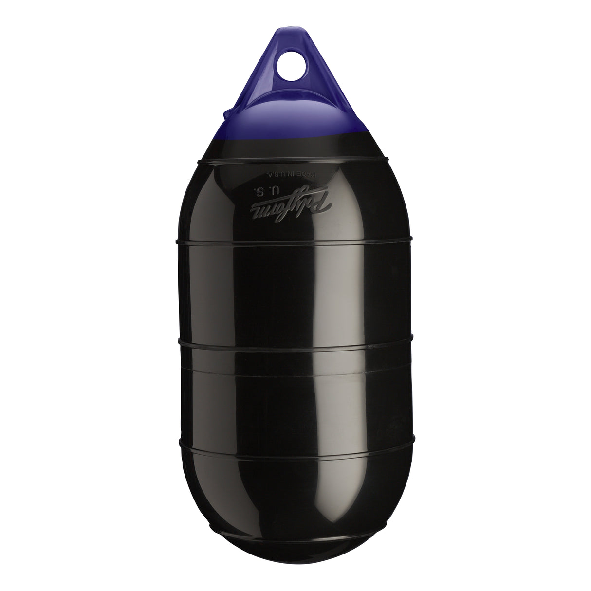 Black inflatable low drag buoy, Polyform LD-1 