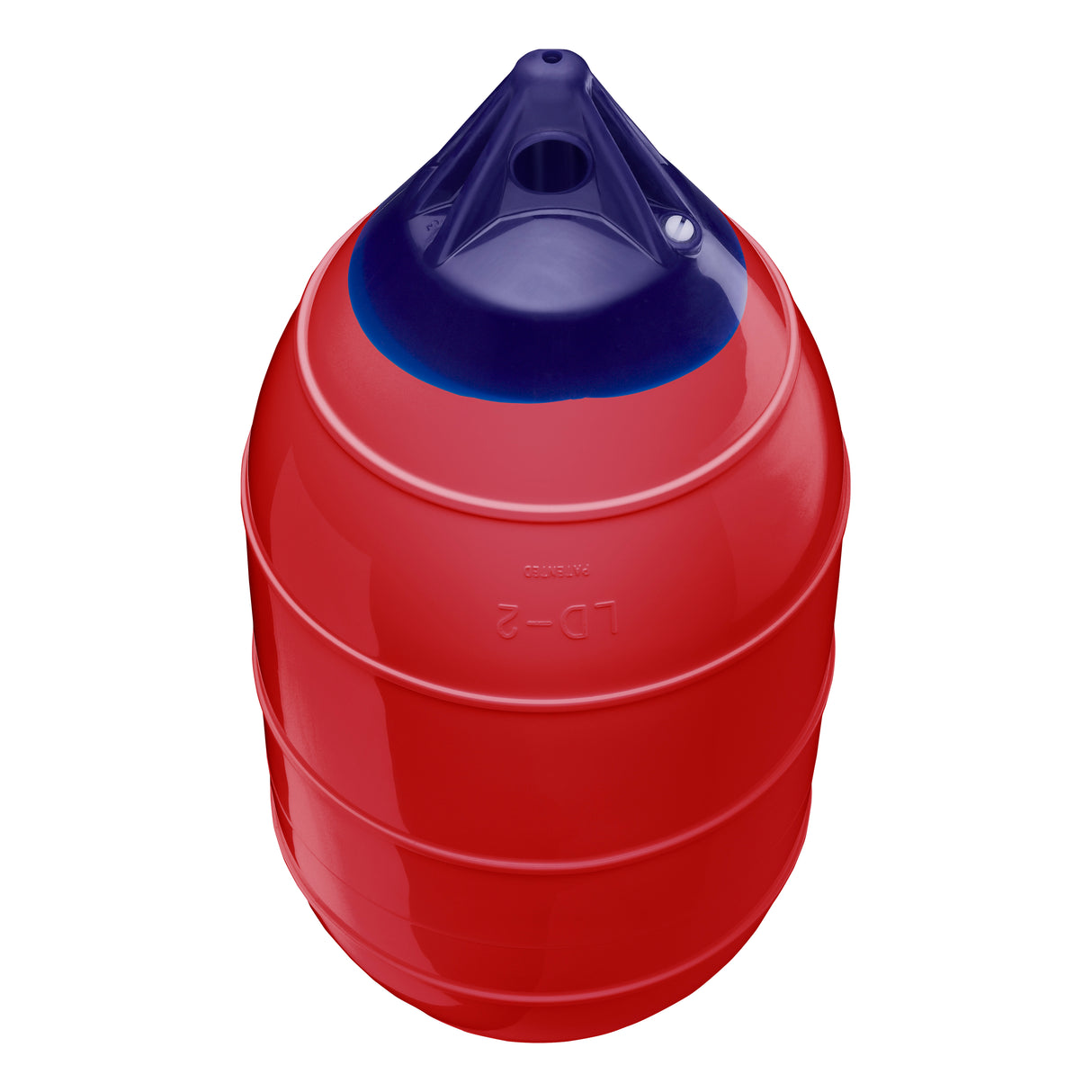 Classic Red inflatable low drag buoy, Polyform LD-2 angled shot