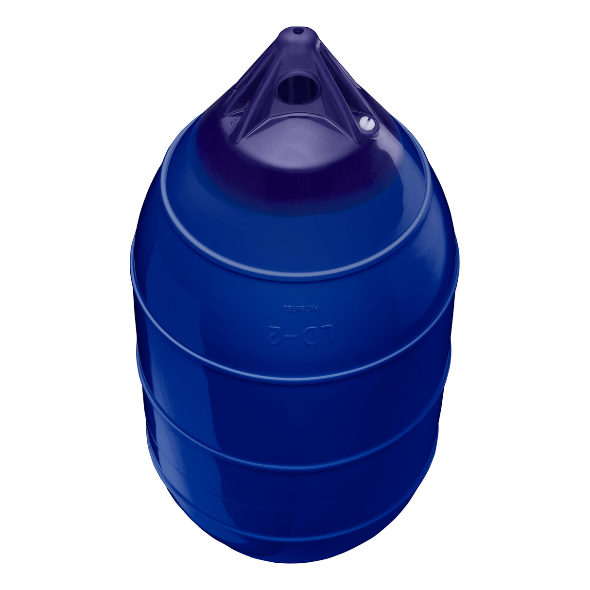 Cobalt Blue inflatable low drag buoy, Polyform LD-2 angled shot