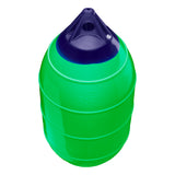 Green inflatable low drag buoy, Polyform LD-2 angled shot