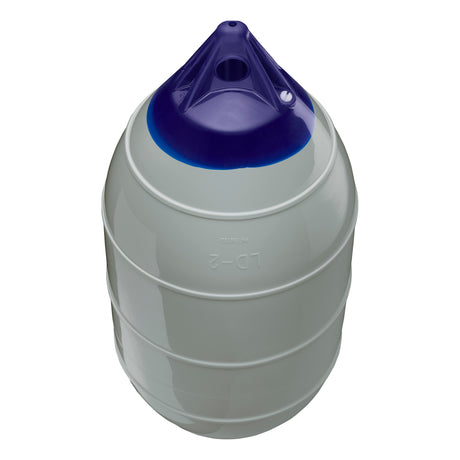 Grey inflatable low drag buoy, Polyform LD-2 angled shot