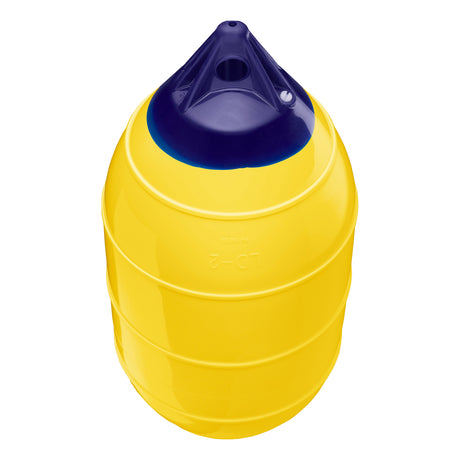 Yellow inflatable low drag buoy, Polyform LD-2 angled shot