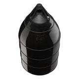 Black low drag buoy with Black-Top, Polyform LD-3 angled shot