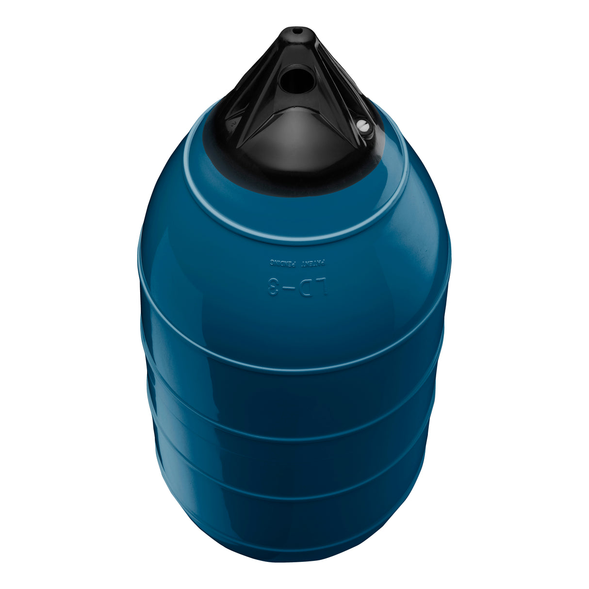 Catalina Blue low drag buoy with Black-Top, Polyform LD-3 angled shot
