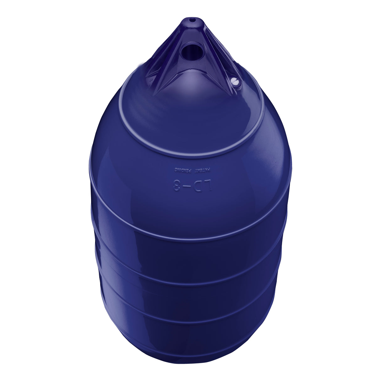 Navy Blue inflatable low drag buoy, Polyform LD-3 angled shot
