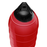 Classic Red low drag buoy with Black-Top, Polyform LD-4 angled shot