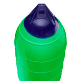 Green inflatable low drag buoy, Polyform LD-4 angled shot