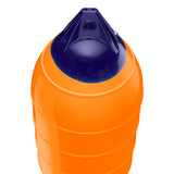 Orange inflatable low drag buoy, Polyform LD-4 angled shot