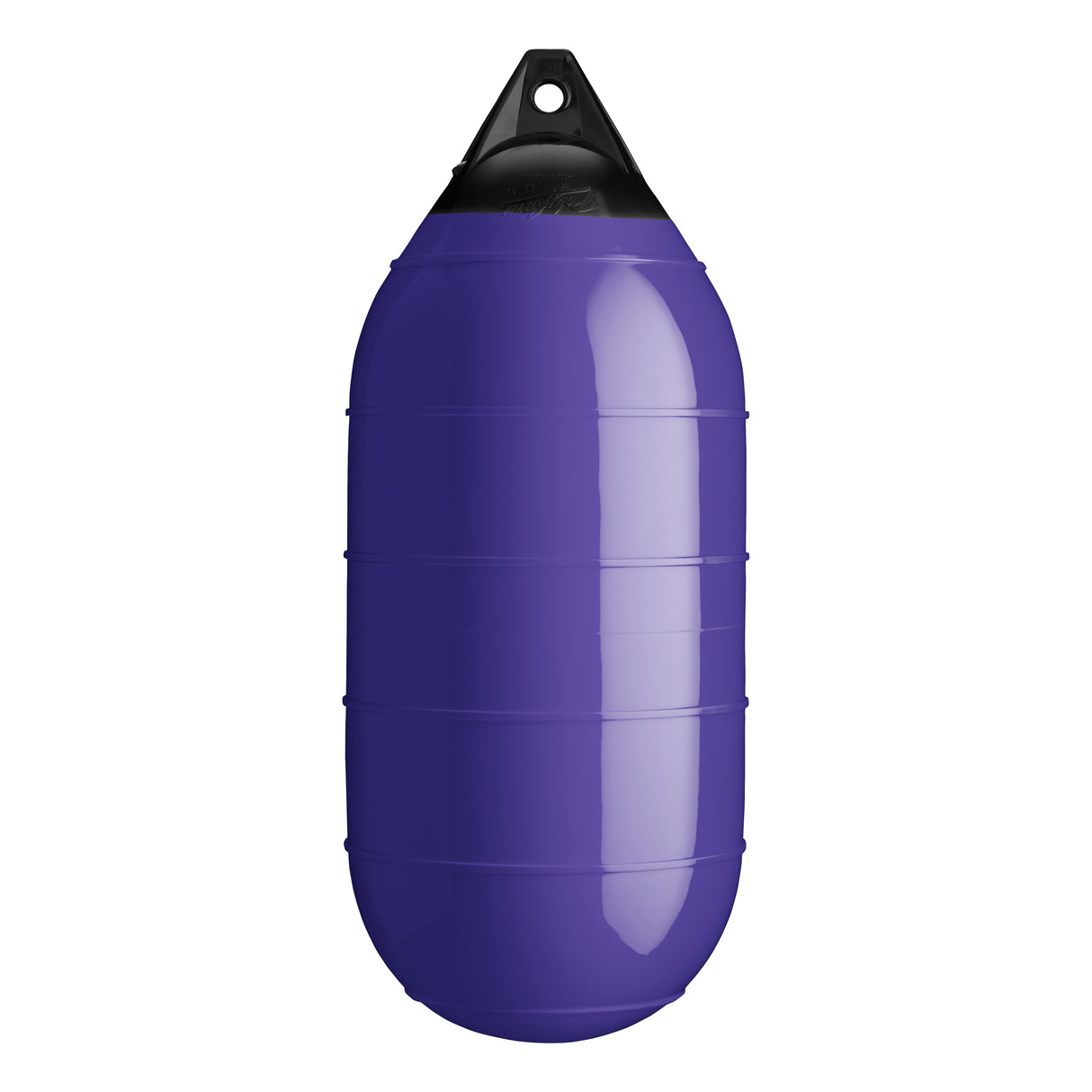 Purple low drag buoy with Black-Top, Polyform LD-4 