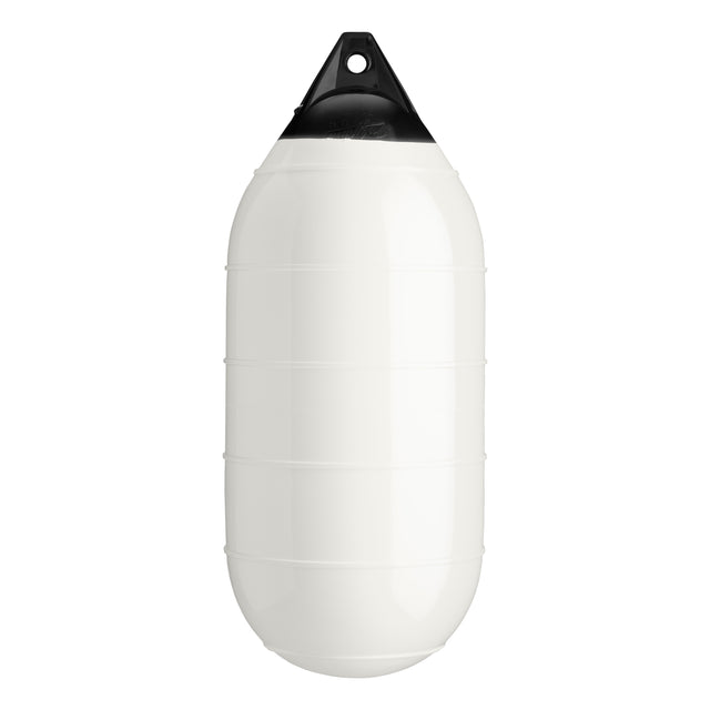 White low drag buoy with Black-Top, Polyform LD-4 