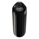Black boat fender, Polyform NF-3 angled shot