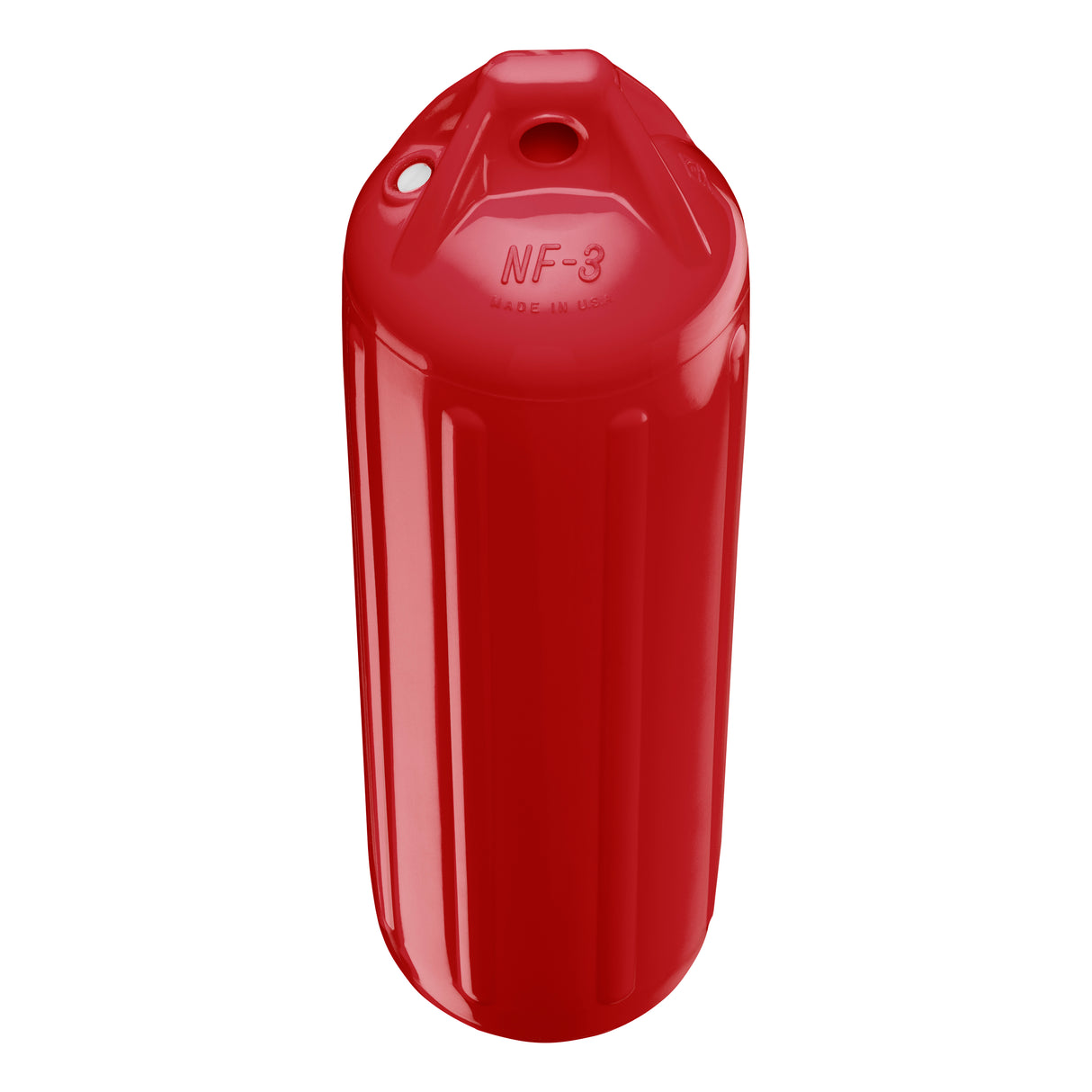 Classic Red boat fender, Polyform NF-3 angled shot