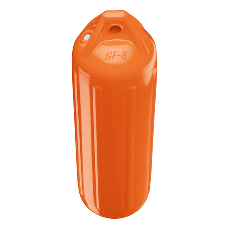 International Orange boat fender, Polyform NF-3 angled shot