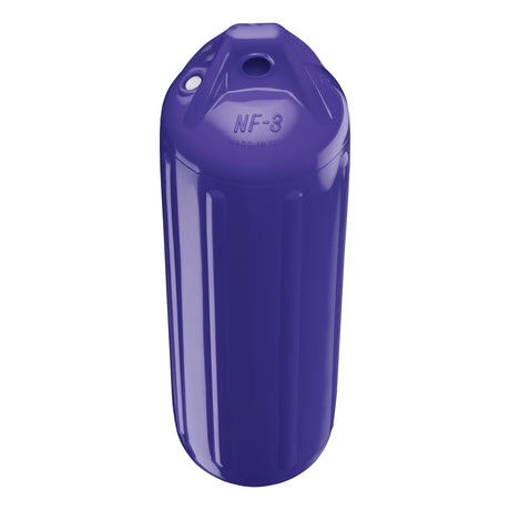 Purple boat fender, Polyform NF-3 angled shot