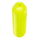 Saturn Yellow boat fender, Polyform NF-3 angled shot