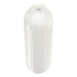 White boat fender, Polyform NF-3 angled shot
