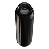 Black boat fender, Polyform NF-4 angled shot