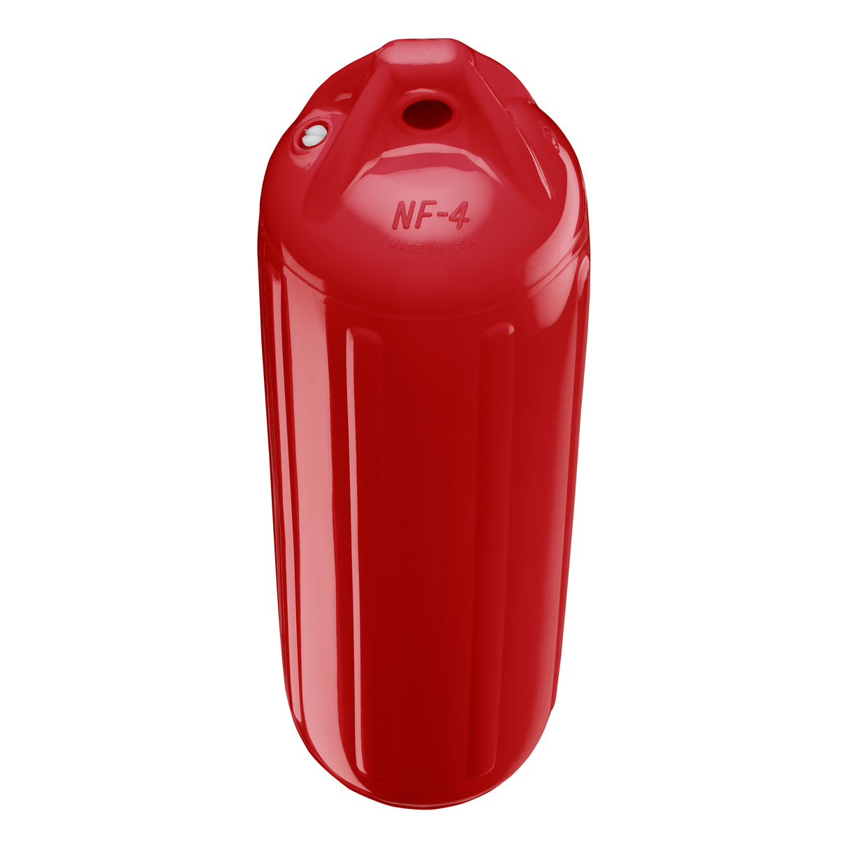 Classic Red boat fender, Polyform NF-4 angled shot
