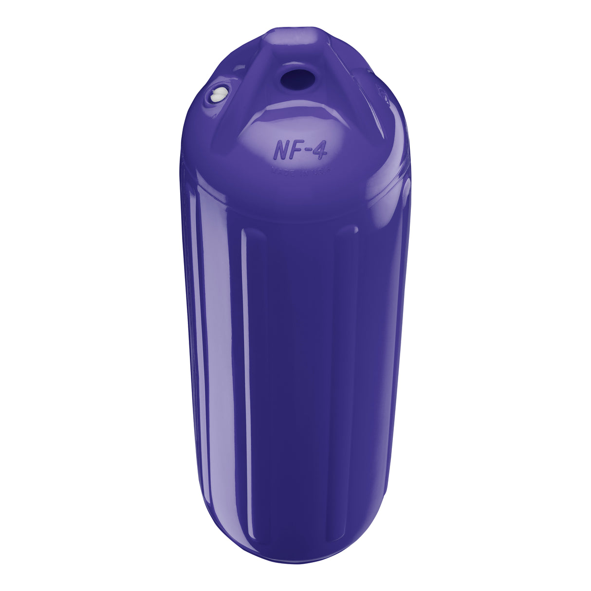 Purple boat fender, Polyform NF-4 angled shot