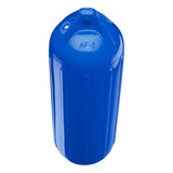 Blue boat fender, Polyform NF-5 angled shot