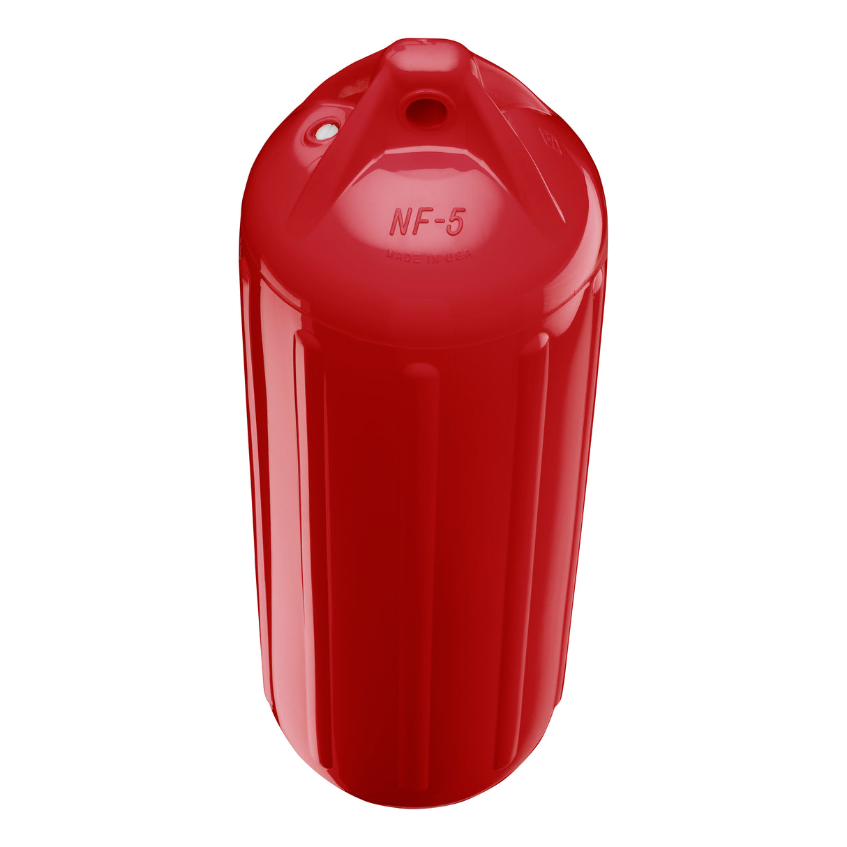 Classic Red boat fender, Polyform NF-5 angled shot